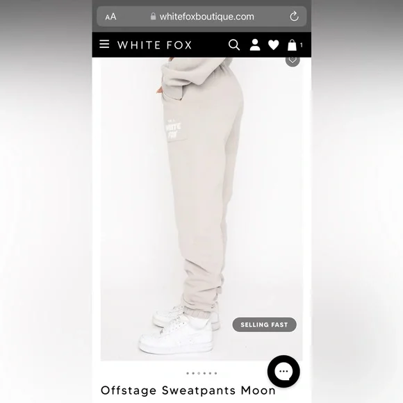 NWT White Fox Boutique Offstage Sweatpants Moon VOL.3 in size Small - Picture 9 of 11